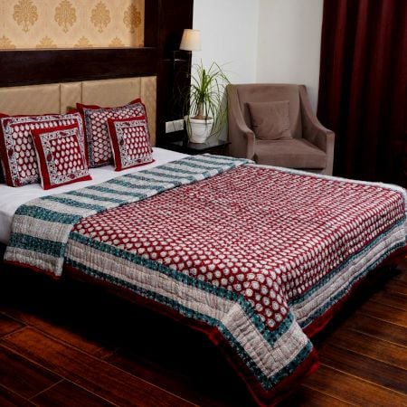 Royal Ajrakh Jaipuri Quilt